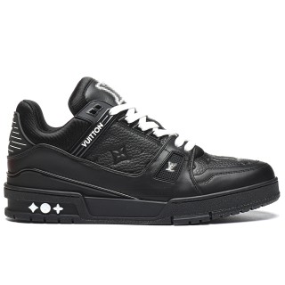 TBkicks L0*1S V*1TT0N Trainer Black Embossed Monogram