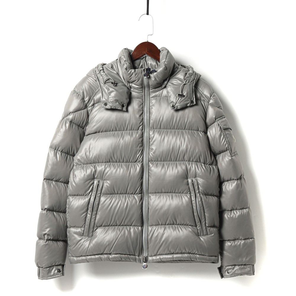 TBkicks MONCLER MAYA SHORT DOWN JACKET  Light gray