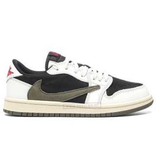 TBkicks Travis Scott Air Jordan 1 Low OG SP Olive (PS)