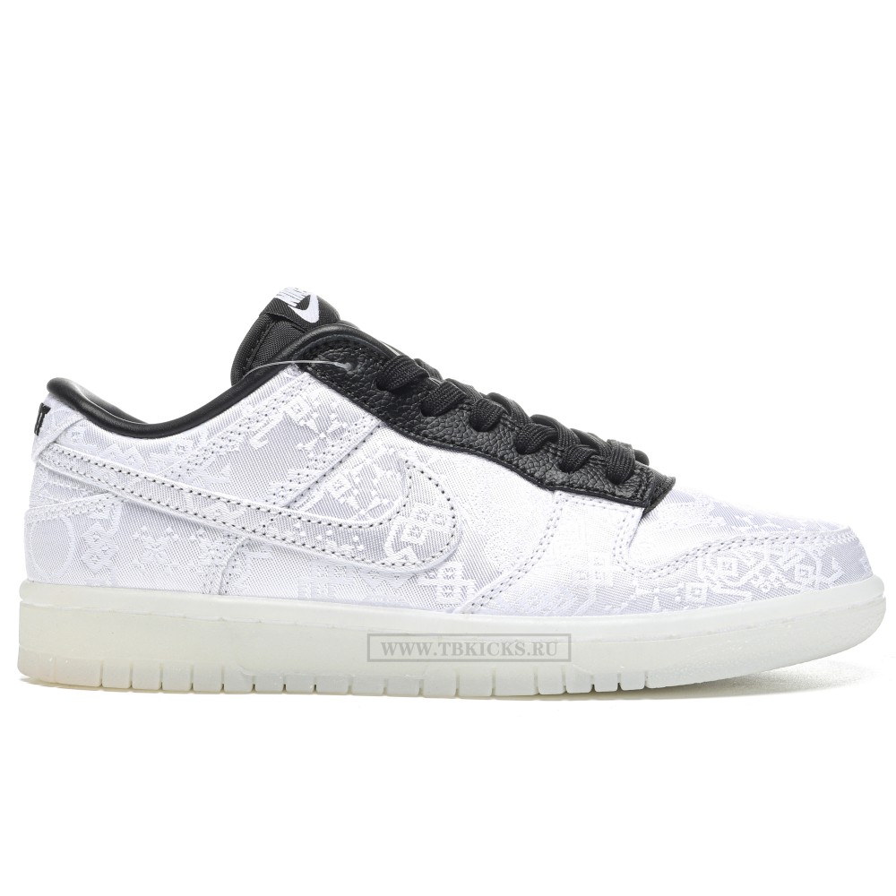 TBkicks Dunk Low CLOT Fragment White