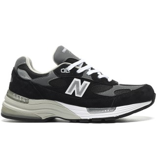 TBkicks New Balance 992 Black Grey Suede