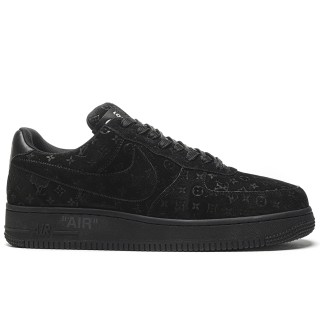 TBkicksLou1s Vu1tton Nike Air Force 1 Low By Virgil Abloh Black
