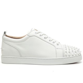 TBkicks Christian Louboutin Louis Junior Spikes White