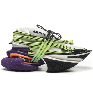 TBkicks Balmain Unicorn Low-Top White/Green/Purple