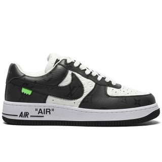 TBkicks Lou1s Vu1tton Nike Air Force 1 Low By Virgil Abloh White Black