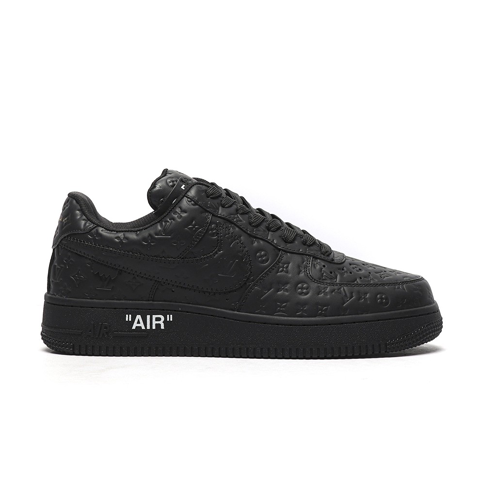 TBkicksLou1s Vu1tton Nike Air Force 1 Low By Virgil Abloh Black