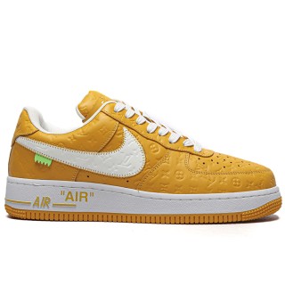 TBkicksLou1s Vu1tton Nike Air Force 1 Low By Virgil Abloh Yellow