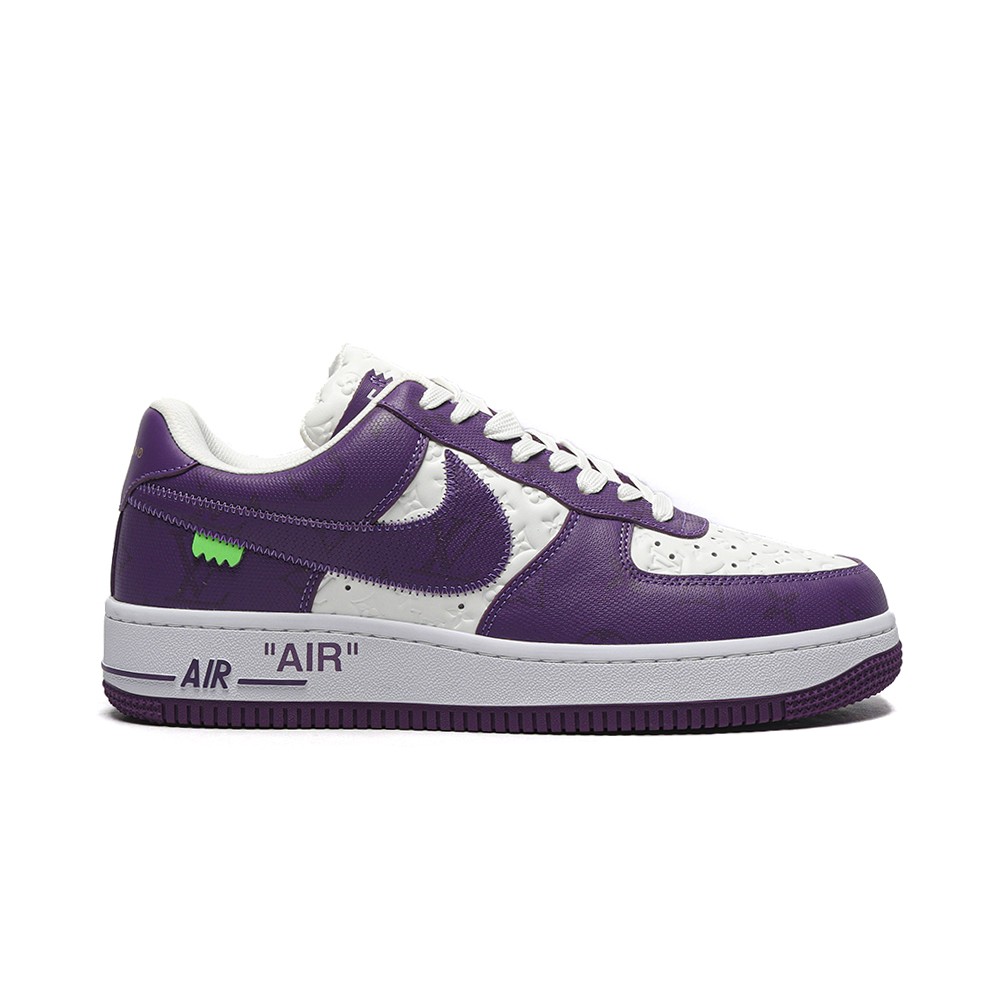 TBkicksLou1s Vu1tton Nike Air Force 1 Low By Virgil Abloh White Purple