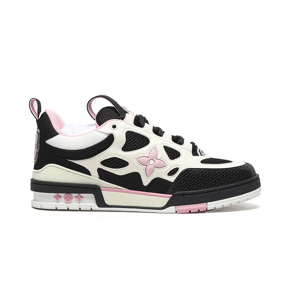 TBkicks L0*1S V*1TT0N LV Skate Sneaker Black White Pink