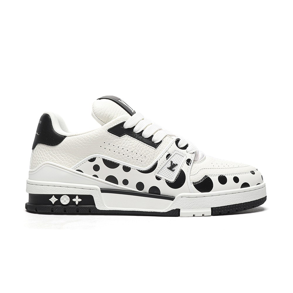 TBkicks L0*1S V*1TT0N Trainer White/Black Dots