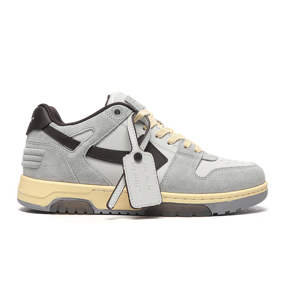 TBkicks OFF-WHITE Out Of Office OOO Low Tops Light Grey Anthracite
