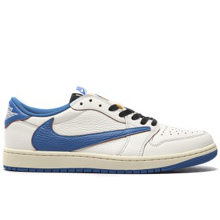 TBkicks Jordan 1 Retro Low OG SP Fragment x Travis Scott Sail Military Blue