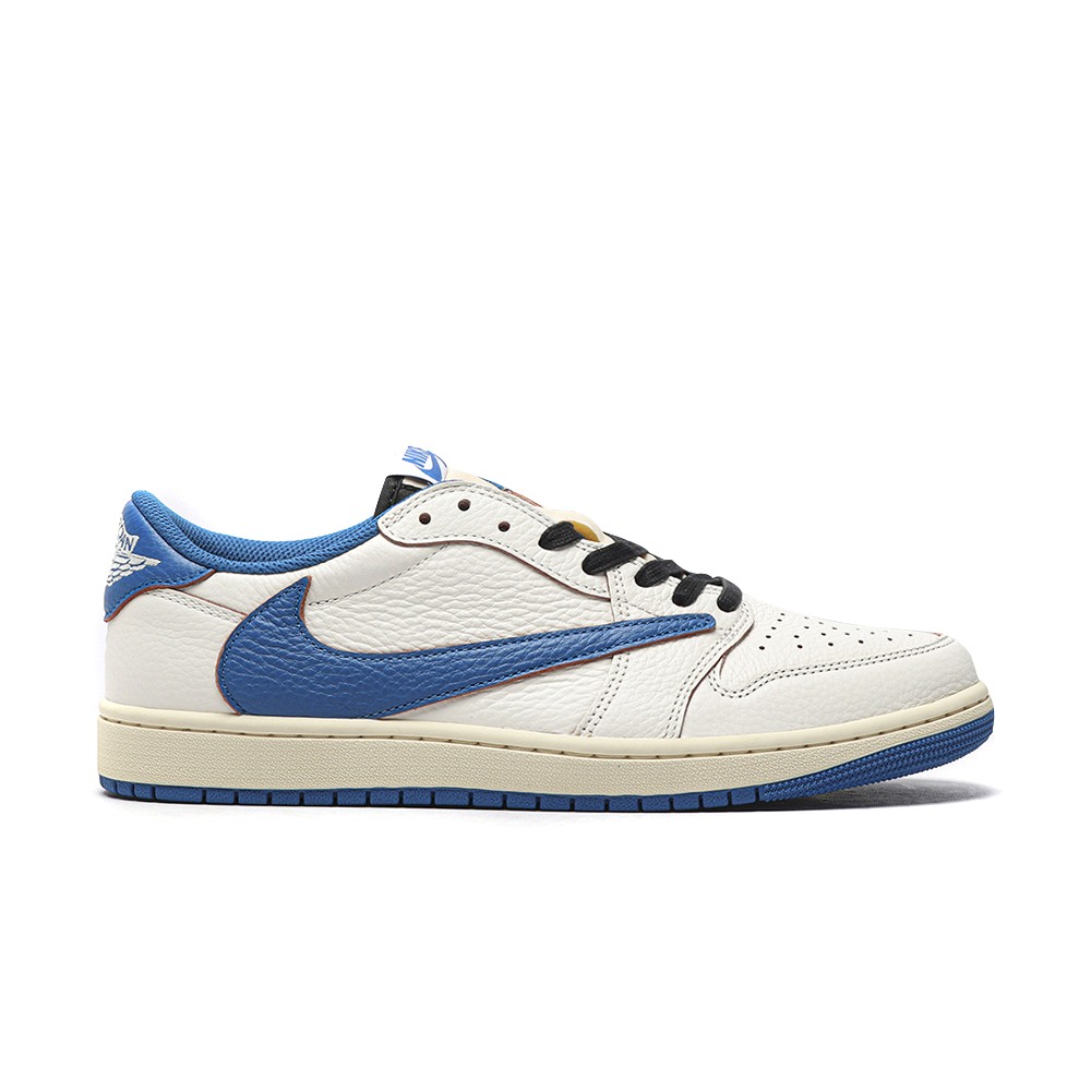 TBkicks Jordan 1 Retro Low OG SP Fragment x Travis Scott Sail Military Blue