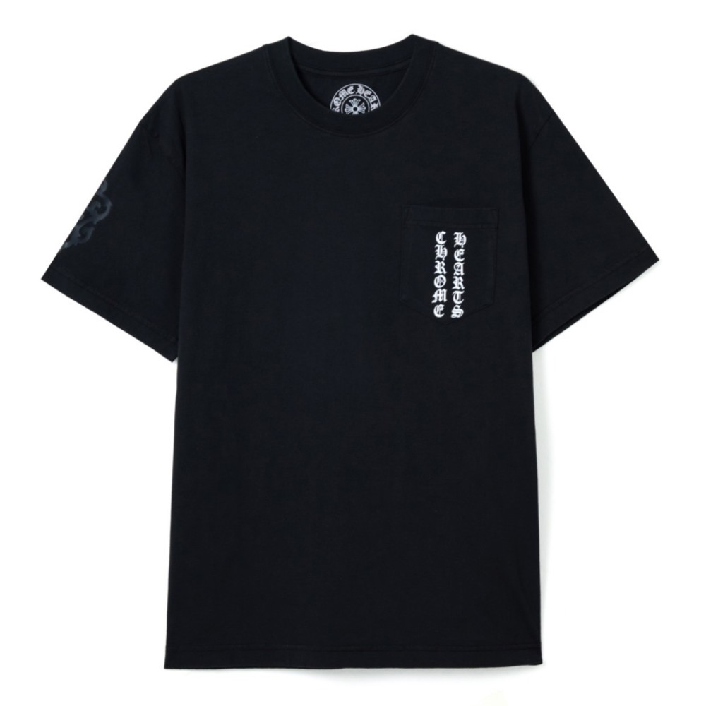 TBkicks Chr0me Hearts FW23 Logo Pattern Short Sleeves Black