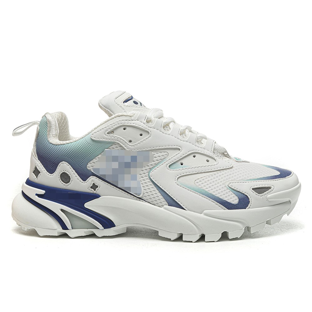 TBkicks L0*1S V*1TT0N Runner Tatic Sneaker in White / Blue Gradient