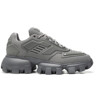 TBkicks Pr*da Cloudbust Thunder Knit And Rubber Sneakers in Grey