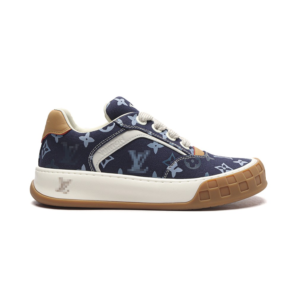 TBkicks Lou1s Vu1tton Tilted Sneaker "Monogram Denim Navy"