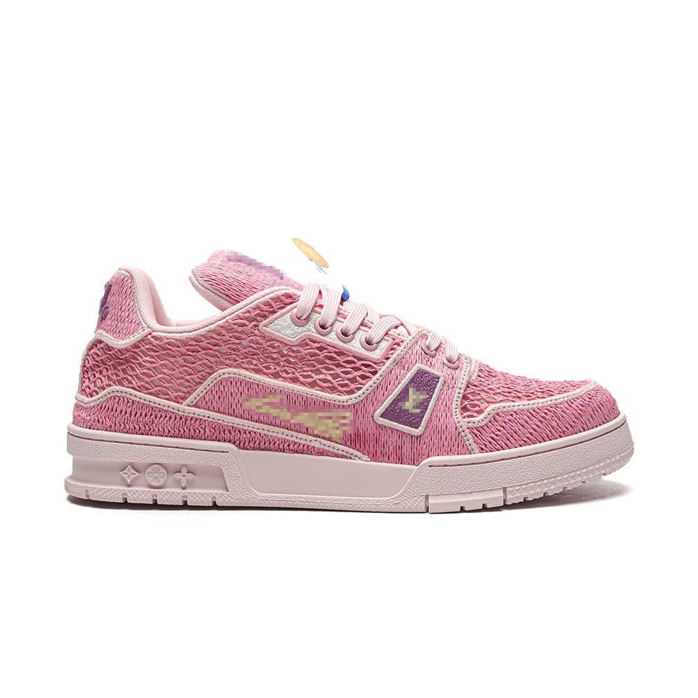 TBkicksLou1s Vu1ttonTrainer Sneaker "Pink Mesh"