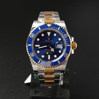 TBkicks R0lex Two-Tone Blue Submariner Watch